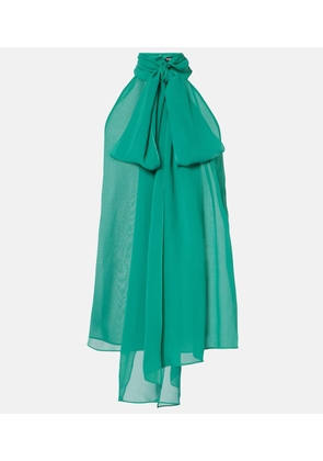 Tom Ford Halterneck silk georgette top