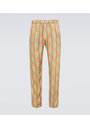 Dries Van Noten Checked straight pants