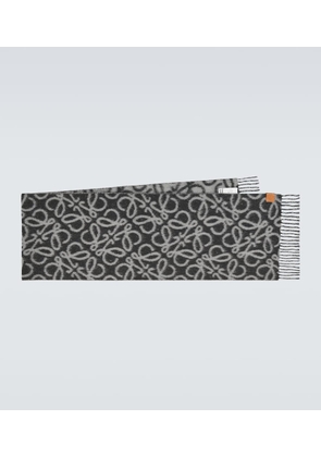 Loewe Anagram alpaca and wool-blend scarf