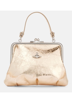 Vivienne Westwood Granny Small metallic leather tote bag