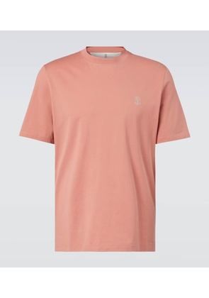 Brunello Cucinelli Logo cotton jersey T-shirt