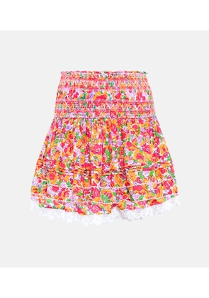 Poupette St Barth Galia floral miniskirt