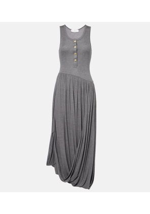Xu Zhi Draped jersey midi dress