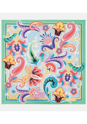 Etro Norma floral silk scarf