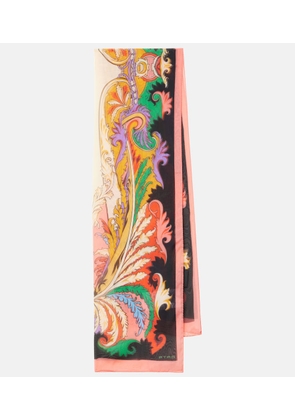 Etro Paisley silk scarf