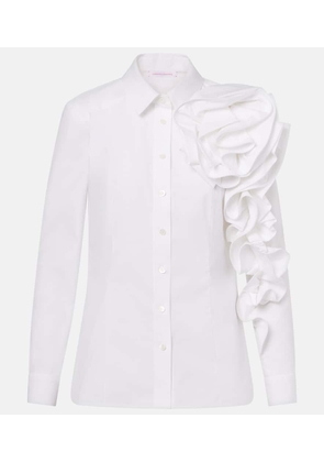 Carolina Herrera Rosette cotton shirt