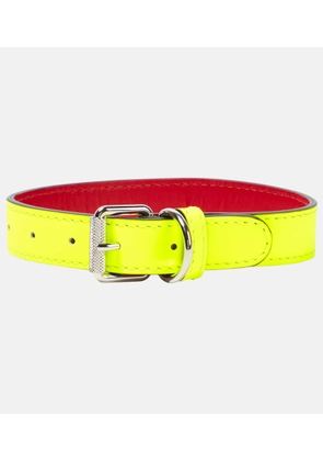 Christian Louboutin Loubicollar S leather dog collar