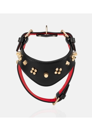 Christian Louboutin Loubiharness S embellished leather dog harness