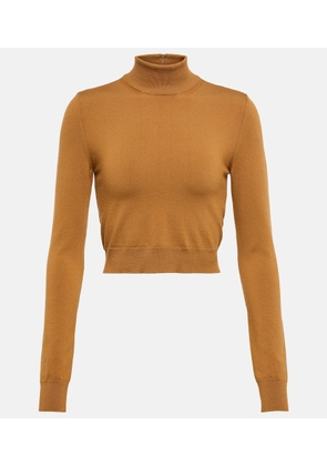 Max Mara Balbo cropped wool-blend sweater