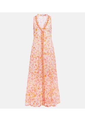 Poupette St Barth Nana floral cotton maxi dress