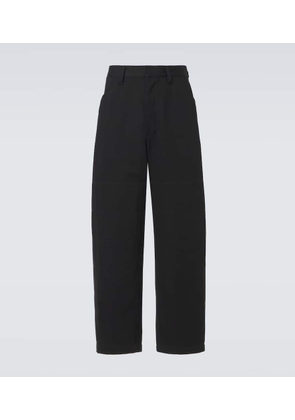 Lemaire Cotton drill barrel-leg pants