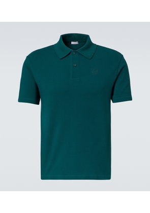 Loewe Cotton-blend pique polo shirt
