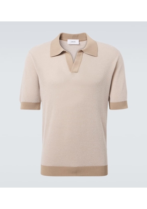 Lardini Knitted cotton polo sweater