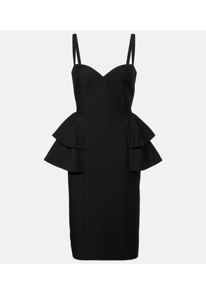 Valentino Crepe Couture tiered midi dress