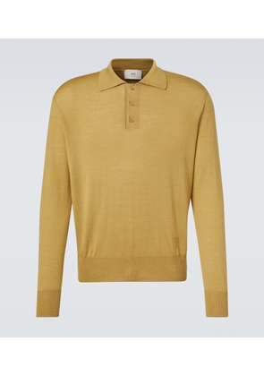 Ami Paris Wool and silk polo sweater