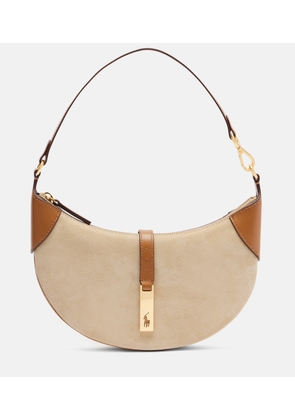 Polo Ralph Lauren Crescent Small suede shoulder bag
