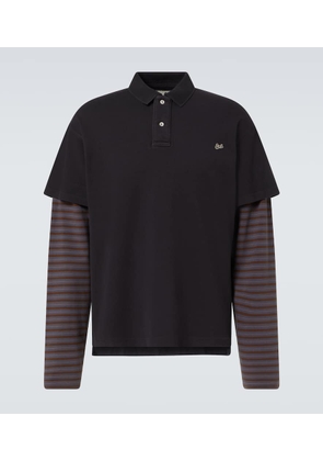 ERL Striped cotton-blend polo shirt