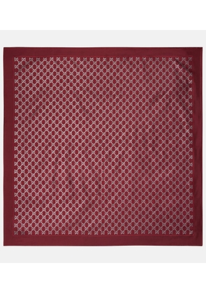 Gucci GG silk twill scarf