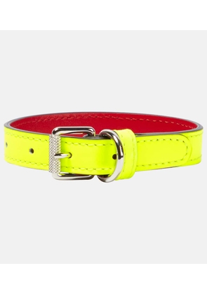 Christian Louboutin Loubicollar XS leather dog collar