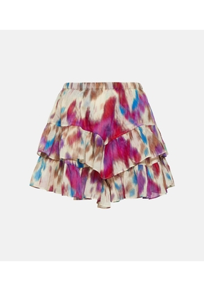 Marant Etoile Jocadia printed cotton skort