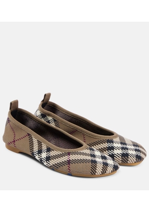 Burberry Burberry Check jacquard ballet flats