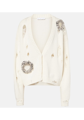 Area Crystal-embellished cotton and cashmere cardigan