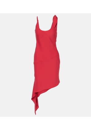 Courreges Scarf-detail asymmetric minidress