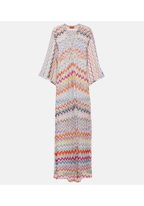Missoni Zig Zag lame beach cover-up