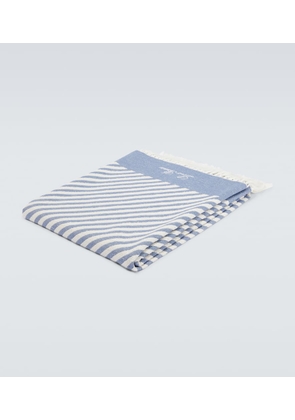 Loro Piana Mare Moai striped cotton-blend beach towel