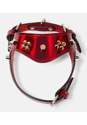 Christian Louboutin Loubiharness XS embellished leather dog harness