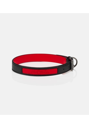 Christian Louboutin Loubicollar M leather dog collar