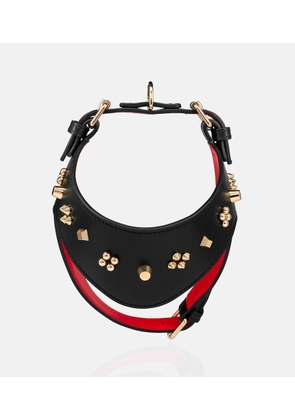 Christian Louboutin Loubiharness M embellished leather dog harness