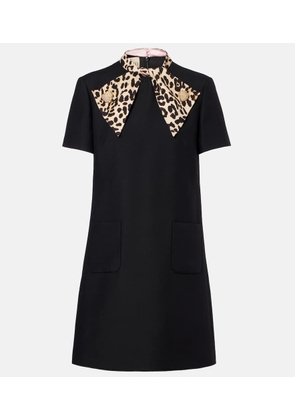 Valentino Crepe Couture bow-detail minidress