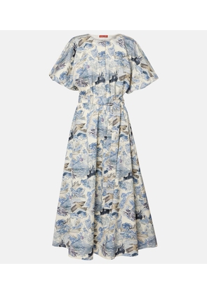 Altuzarra Paulina printed cotton-blend midi dress