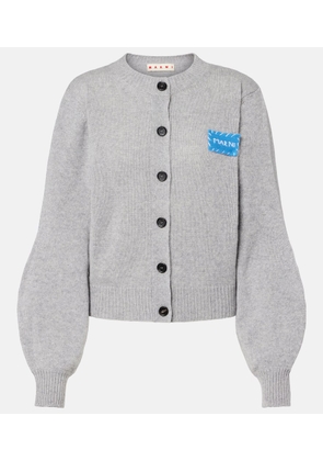 Marni Logo cashmere cardigan
