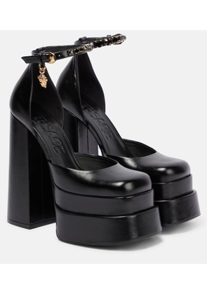 Versace Medusa Aevitas leather platform pumps