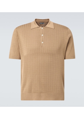 Canali Silk and cotton polo shirt