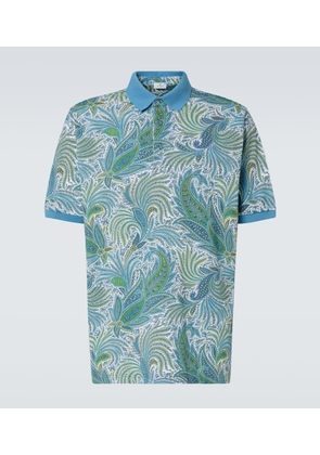 Etro Roma paisley cotton polo shirt