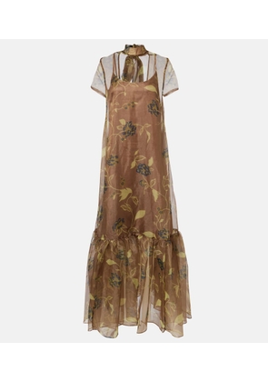 Staud Calluna floral organza maxi dress