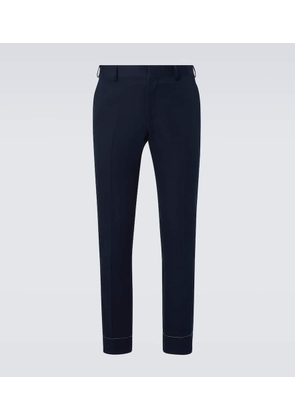Brioni Pienza linen and cotton straight pants