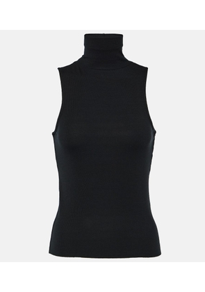 Frame Ribbed-knit turtleneck top