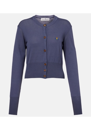Vivienne Westwood Bea Orb cropped cotton cardigan