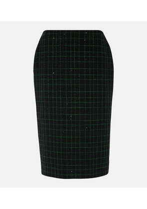 Elie Saab Sequined tweed midi skirt