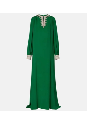 Valentino Embellished silk georgette gown