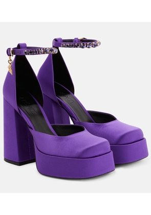Versace Medusa Aevitas satin platform pumps