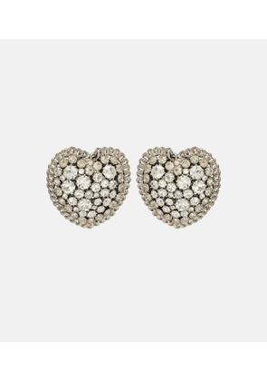 Alessandra Rich Crystal-embellished clip-on earrings