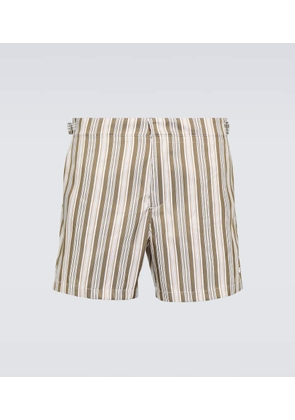 Loro Piana Kito striped swim trunks