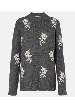 Jil Sander Intarsia alpaca and wool-blend sweater