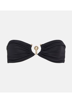 Christopher Esber Embellished bandeau bikini top
