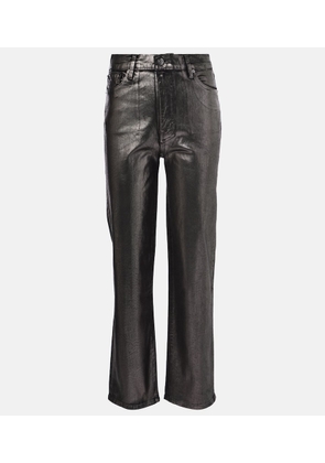 Frame Le Sleek high-rise straight jeans
